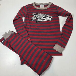 Hanna Andersson Star Wars Millennium Falcon Long John Pajama Set Size 12 flaws